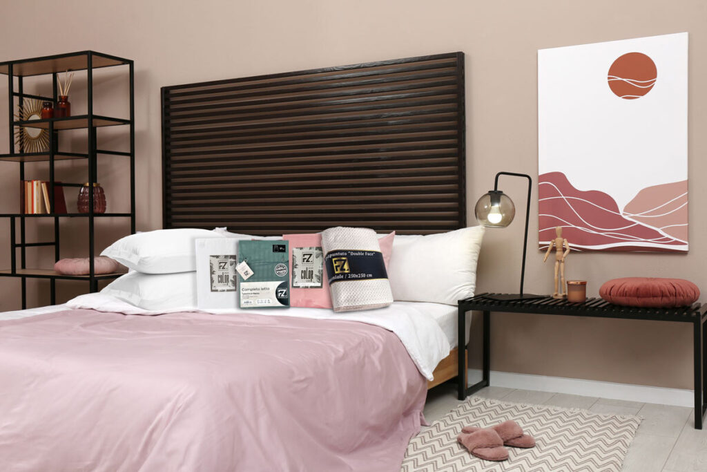 Set coordinato di complementi per camera da letto disponibili su Franzysonline.it