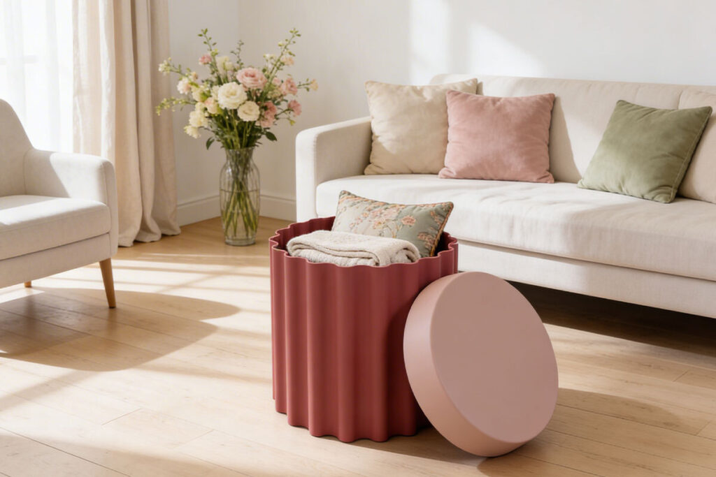 Accessori organizzativi per la casa in stile primaverile